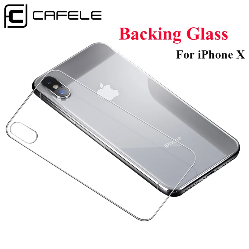 

CAFELE Original Phone Back Protector Film For iPhone X 10 Ultra Slim HD Transparent Rear Glass protective Film For iPhone X 10