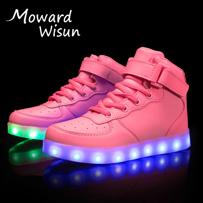 2018 New Arrival Fashion Children LED Shoes for Kids Boys Glowing