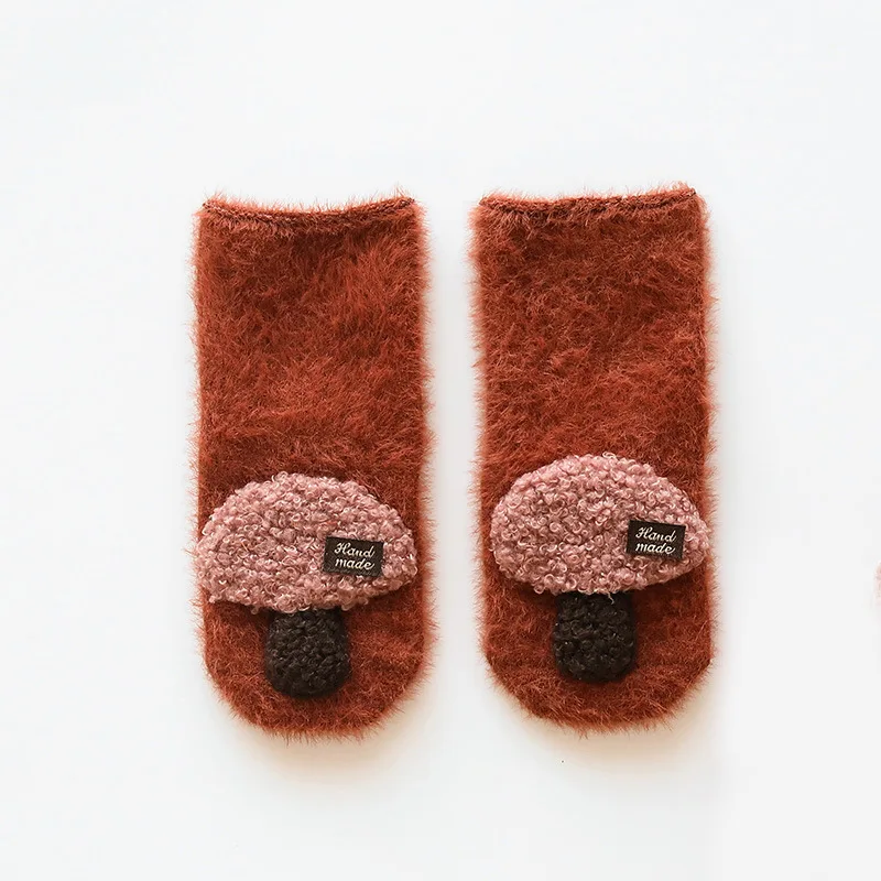 Бархатные детские носки для маленьких девочек и мальчиков Calcetines Bebe Малыш новорожденный младенец зима толстые Meias TS78
