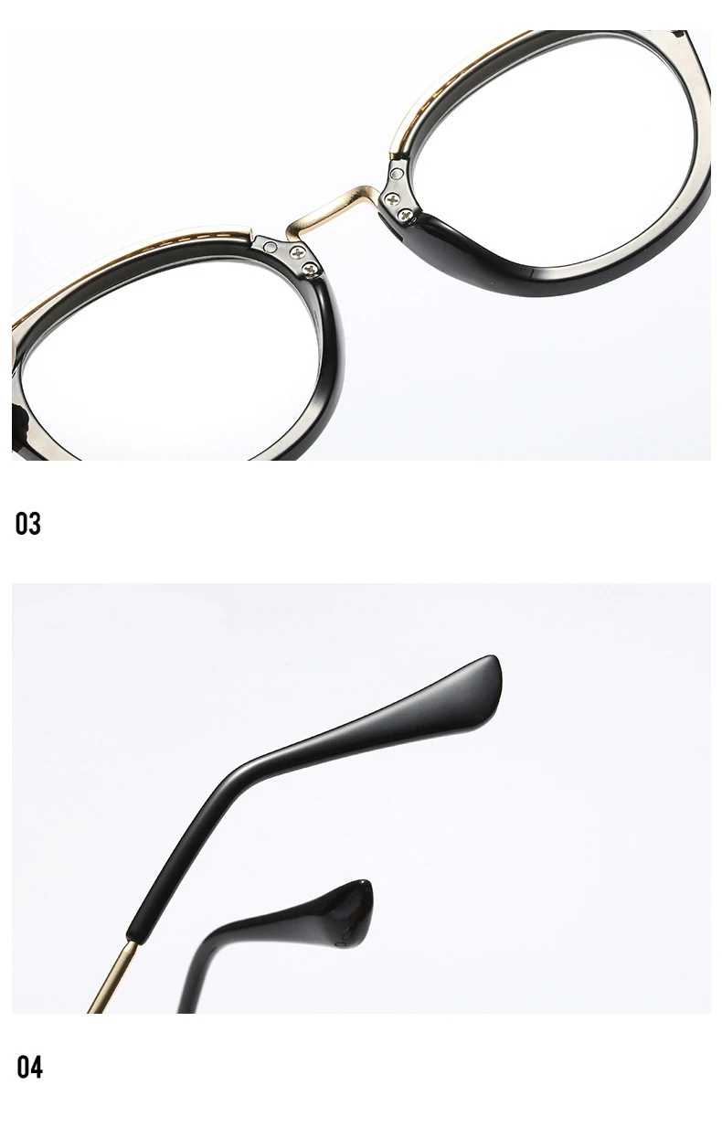 HBK, женские прозрачные очки, металлическая оправа леопардовой расцветки, мужские прозрачные оправы для очков кошачий глаз, винтажные оптические очки Cateye