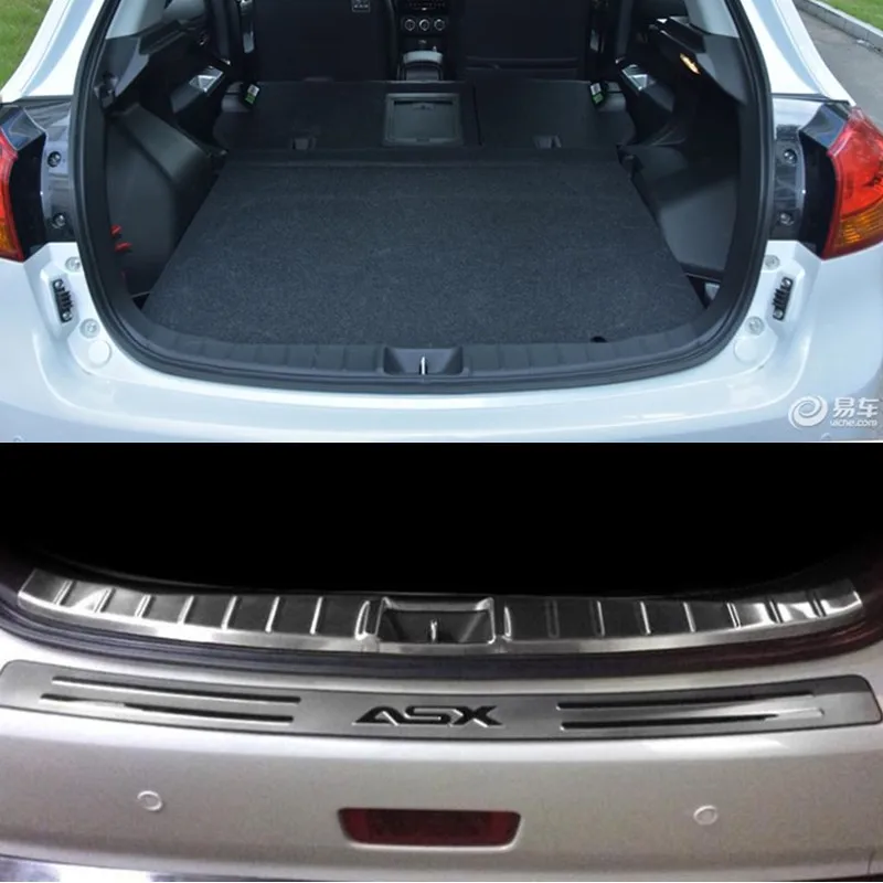 

Car styling Accessories FIT FOR 2013- 2018 Mitsubishi ASX Rear bumper Protector steep panel boot cover Sill plate