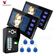 freeship by DHL 7″ fingerprint Video Intercom Video Door Phone doorphone Doorbell IR Camera Monitor for Home Security