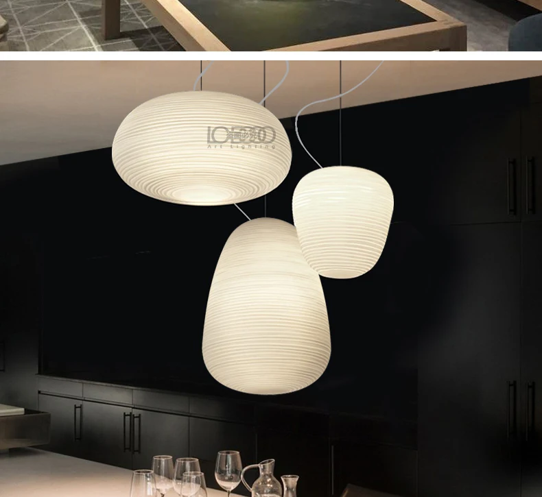 LODOOO, современный подвесной светильник в скандинавском стиле для столовой, бара, ресторана, стеклянная прикроватная лампа E27, подвесная Подвесная лампа
