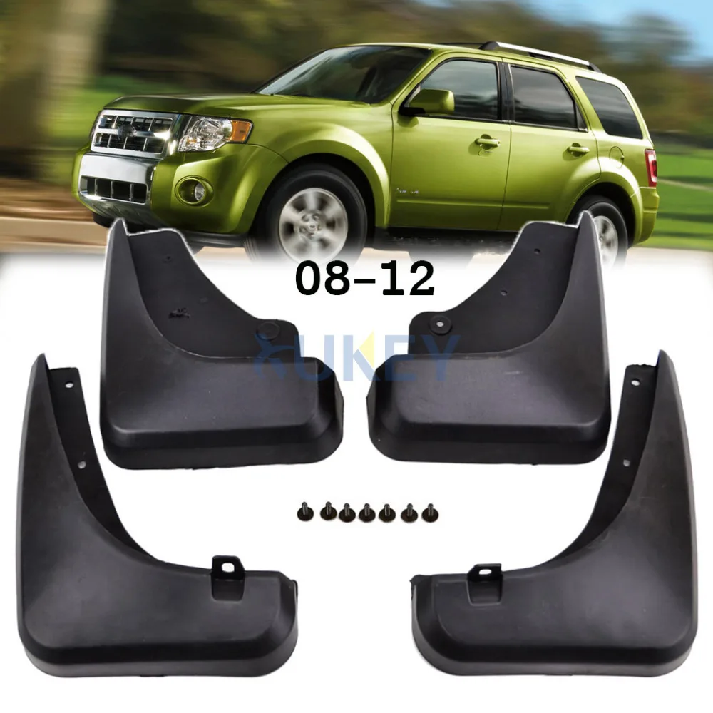 

Set Molded Mud Flaps For Ford Escape 2008 - 2012 Mercury Mariner 2009 2010 2011 Mudflaps Splash Guards Front Rear Mudguards