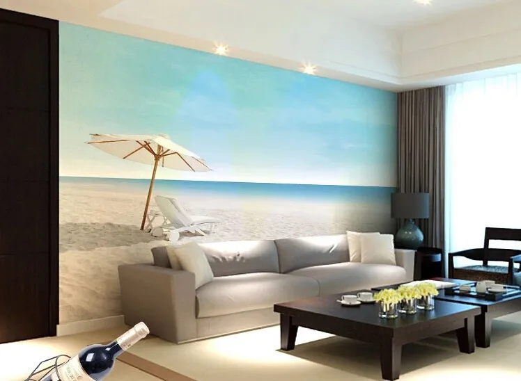 Пляжные природный ландшафт обои фрески для гостиной ТВ спальня фон обои Papel де Parede