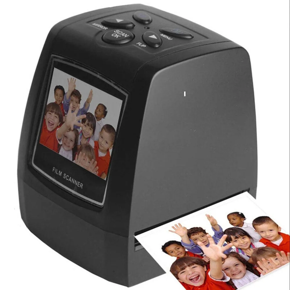 Высокобыстрый фото-сканер с разрешением печати 35 мм/135 мм, цифровой USB пленочный преобразователь 2,3" ЖК-экран