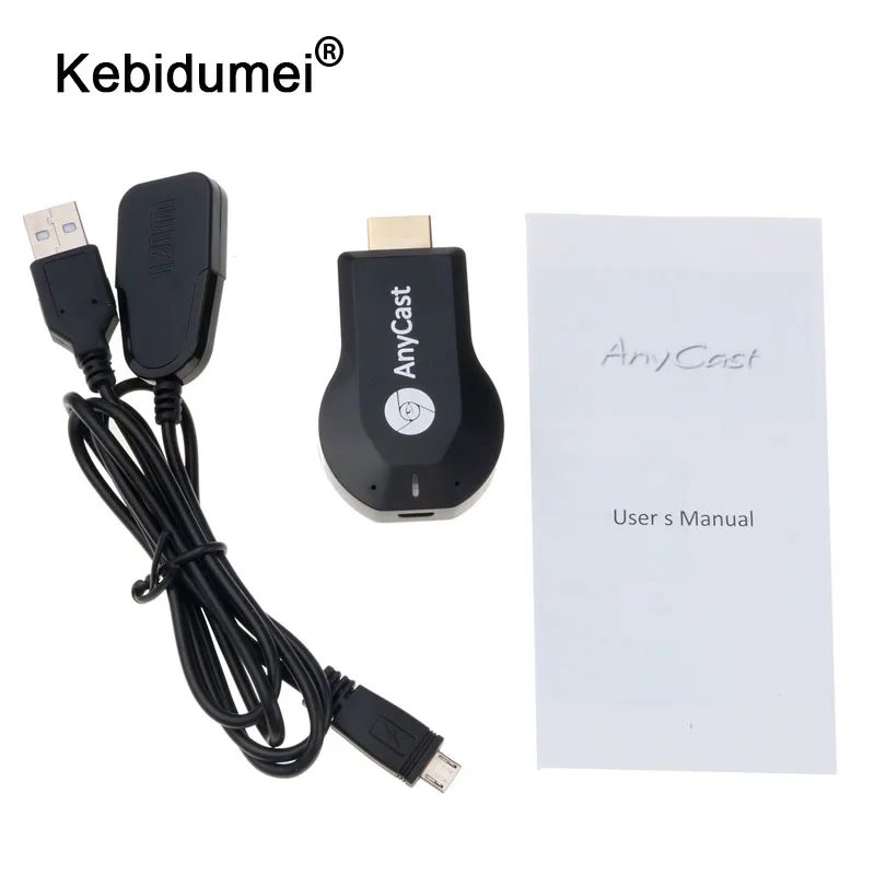 Беспроводной Wi-Fi адаптер для телевизора kebidumei приемник AnyCast M2 Airplay Android Miracast