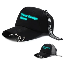 Рекламный логотип на заказ, принт для мужчин и женщин, бейсболка в стиле хип-хоп, индивидуальный дизайн, бейсболки