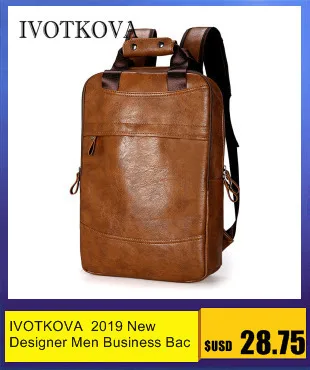 IVOTKOVA 2019 новый дизайнерский мужской деловой рюкзак для путешествий непромокаемый тонкий рюкзак для ноутбука школьная сумка офисный