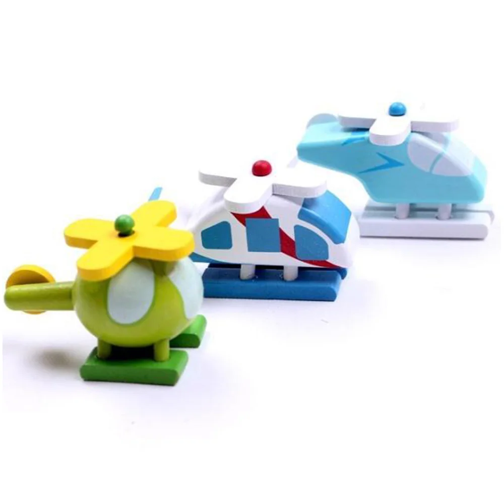 12pcs/Set Mini Wooden Car Airplane Toys Multi-pattern Airplane Model for Baby Kids Educational Toys Birthday Gifts Toy