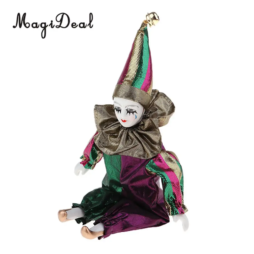 22cm Porcelain Victorian Doll Sitting Collectible Doll Ceramics Dolls Crying Clown