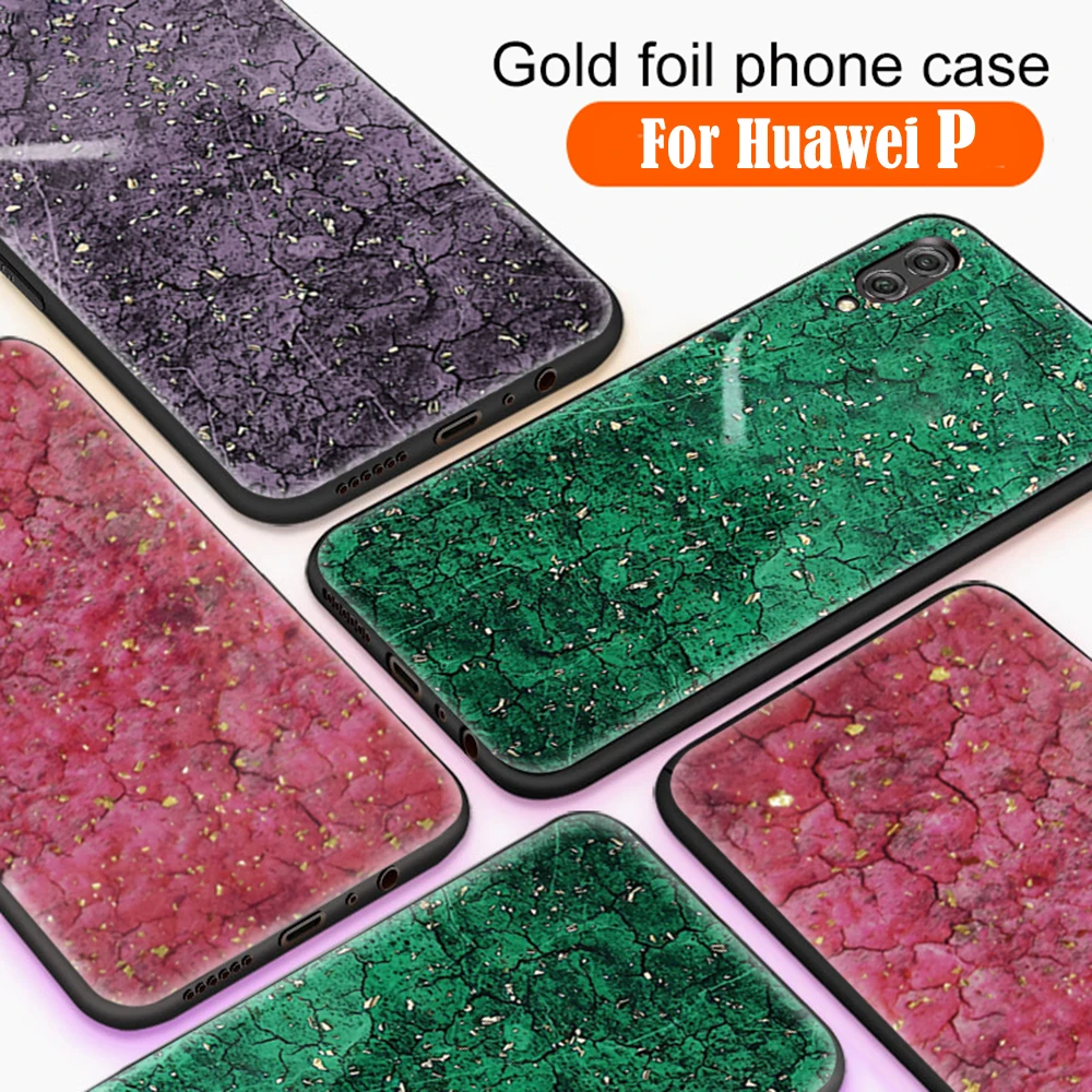 

Marble Gold Foil Glitter case for huawei p20 lite phone cases on huwei p 10 20 p10 20p plus pro light cover p20lite p20pro coque