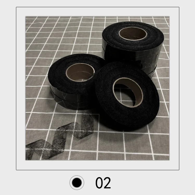 Комплект из двух сантиметров в ширину качество термо плавкая клейкая лента с двойным покрытием Одежда diy материалы, используемые для глажки - Цвет: 02