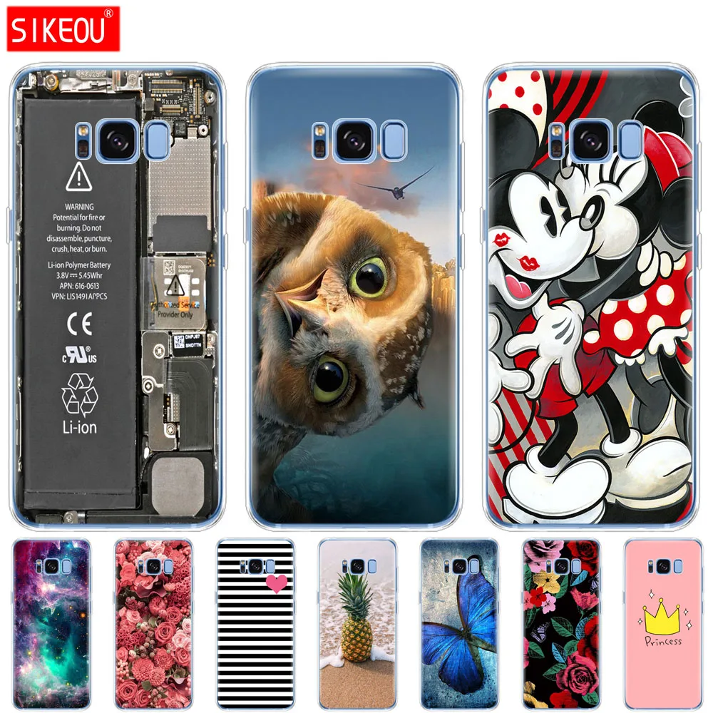 

soft Silicone case For Samsung Galaxy S8 Case Cover For Samsung S8 plus Phone shell back cover Coque etui bags bumper tpu