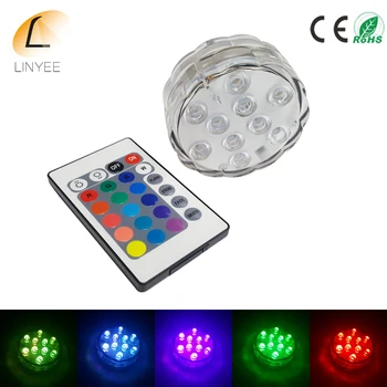 

RGB LED Underwater Light IP67 Waterproof LED Swimming Pool Light Submersible Light for Wedding Party Piscina Pond