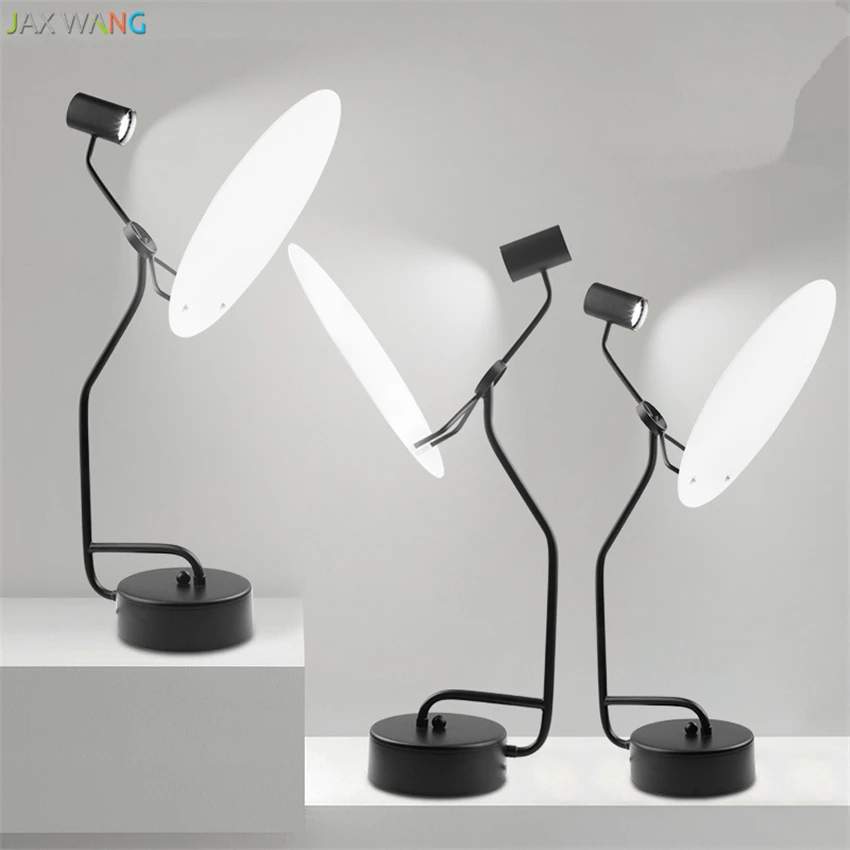 Nordic Denmark Modern Table Lamps Bedroom Bedside Lamp Decoration Hanging Range of Iron Acrylic