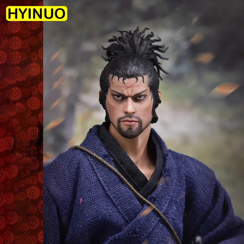 Tanie 1 6 skala WOLFKING WK89015A Miyamoto Musashi 2.0 garnitur zestaw figurek Sculpt Model 12 pełny zestaw figurka ciało lalki zabawki