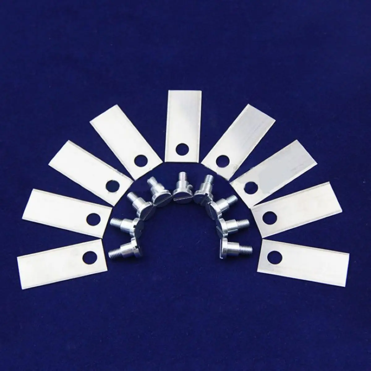 36PCS/set Auto Robot Mower Blade Lawnmower Blades & Screws 42*17.5*o.6mm Silver Tool accessories