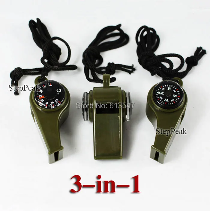 Extra Useful! 3-in-1 Survival Whistle With Compass...