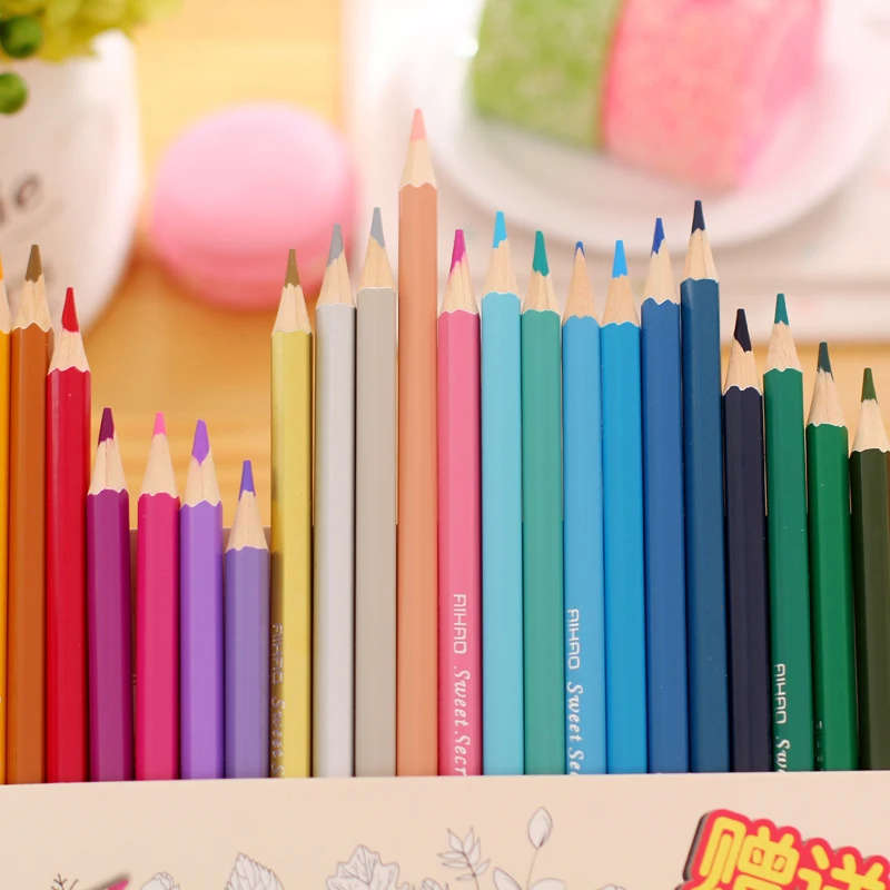 Secret Garden Coloring Books Dedicated Color Pencil Lapices De Colores Cor Painting Graffiti Colored Lapis Escolar On Aliexpress