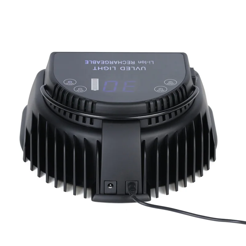 

Led Lamp Nail UV Phototherapy Machine Gel Led Light 64 W Black Professional Lamp Machine Rechargeable Art Polishing Nail Dryer