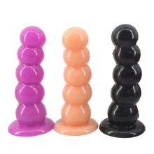 Hot Cucurbit dildo strong suction beads anal dildo box packed butt plug ball anal plug sex toys for women men adult product