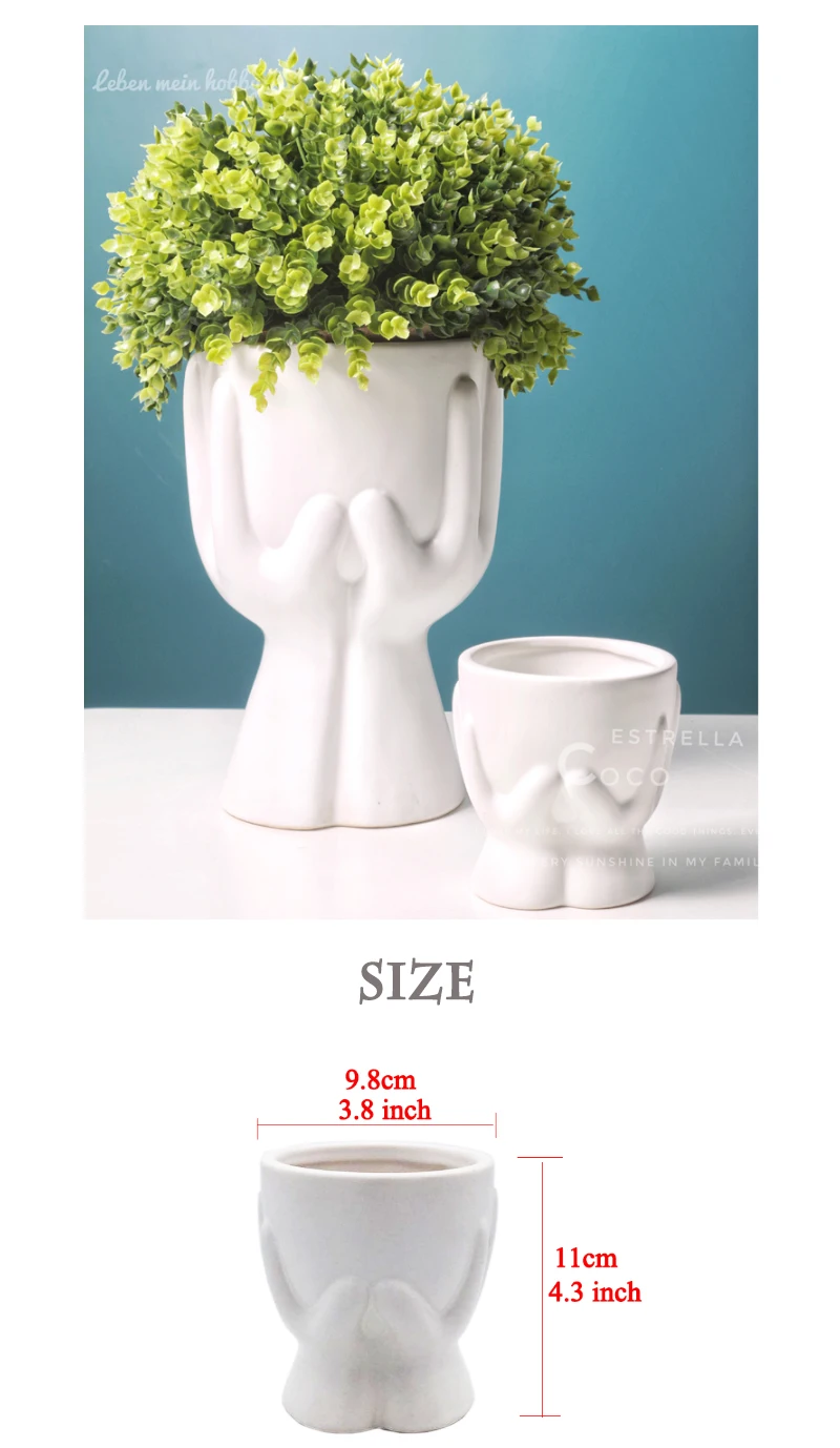 Hands on The Basin цветочные вазы чистая белая матовая керамика банка милый туалетный столик держатель ручки для макияжа черный цветочный композиция горшок