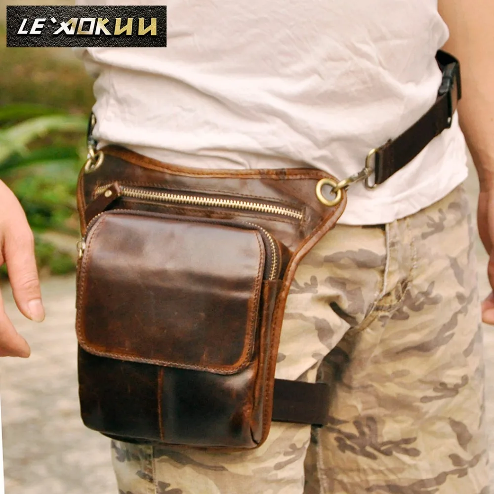 Мужская Дизайнерская Повседневная сумка-мессенджер из натуральной кожи на ремне, модная многофункциональная поясная сумка на ремне, сумка для ног, 211-1c