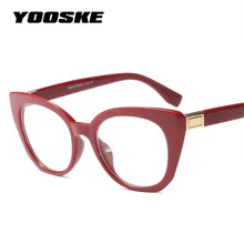 YOOSKE прозрачная оправа для очков в стиле кошачьи глаза женские модные прозрачные оптические очки женские роскошные брендовые оправы для очков для женщин