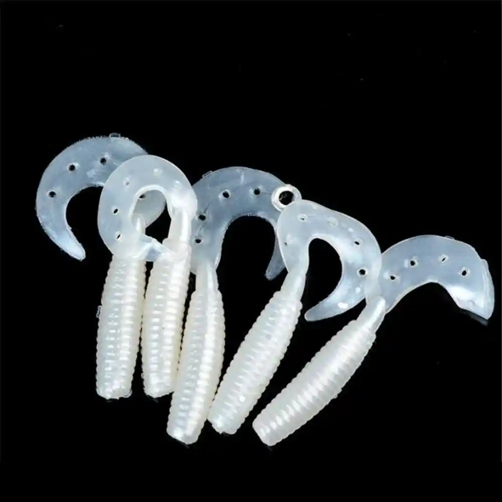Mounchain 35 шт. мягкие рыболовные приманки для червя + 10 свинцовых джигов крючки