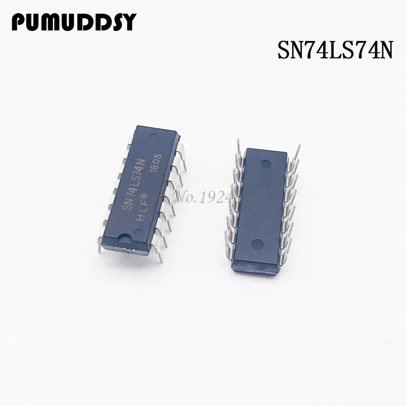 

10pcs SN74LS74AN HD74LS74AP DIP14 HD74LS74 DIP 74LS74 new and original IC free shipping