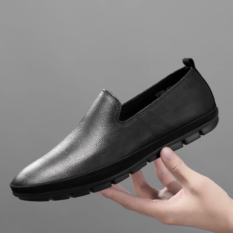 

Spring Autumn Loafers Men Oxford Flat Shoes brand Men Moccasins Shoes genuine Leather slip on Men Shoes Casual zapatos hombre k3