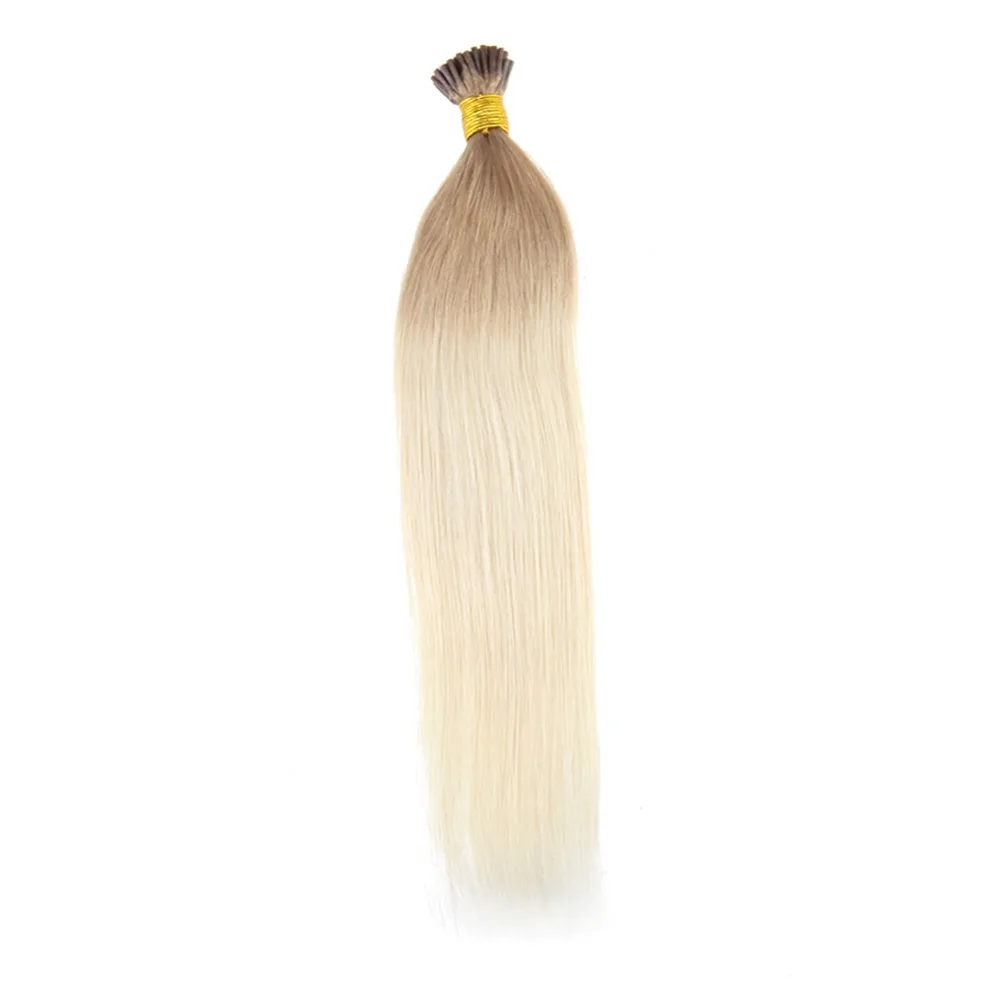 Full Shine Highlighted I Tip Hair Extensions Ombre Color 12/613 1g Per