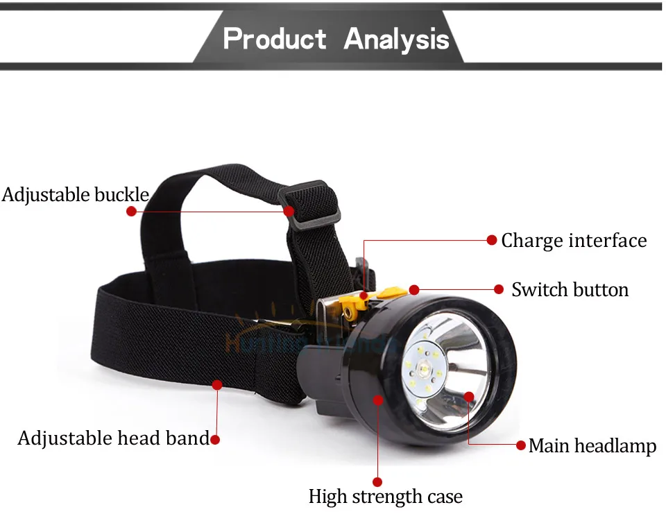 50 шт./лот Охота друзья шахтерский Налобный фонарик KL2.8LM перезаряжаемые фонарик налобный фонарь головной убор шахтера свет водостойкий