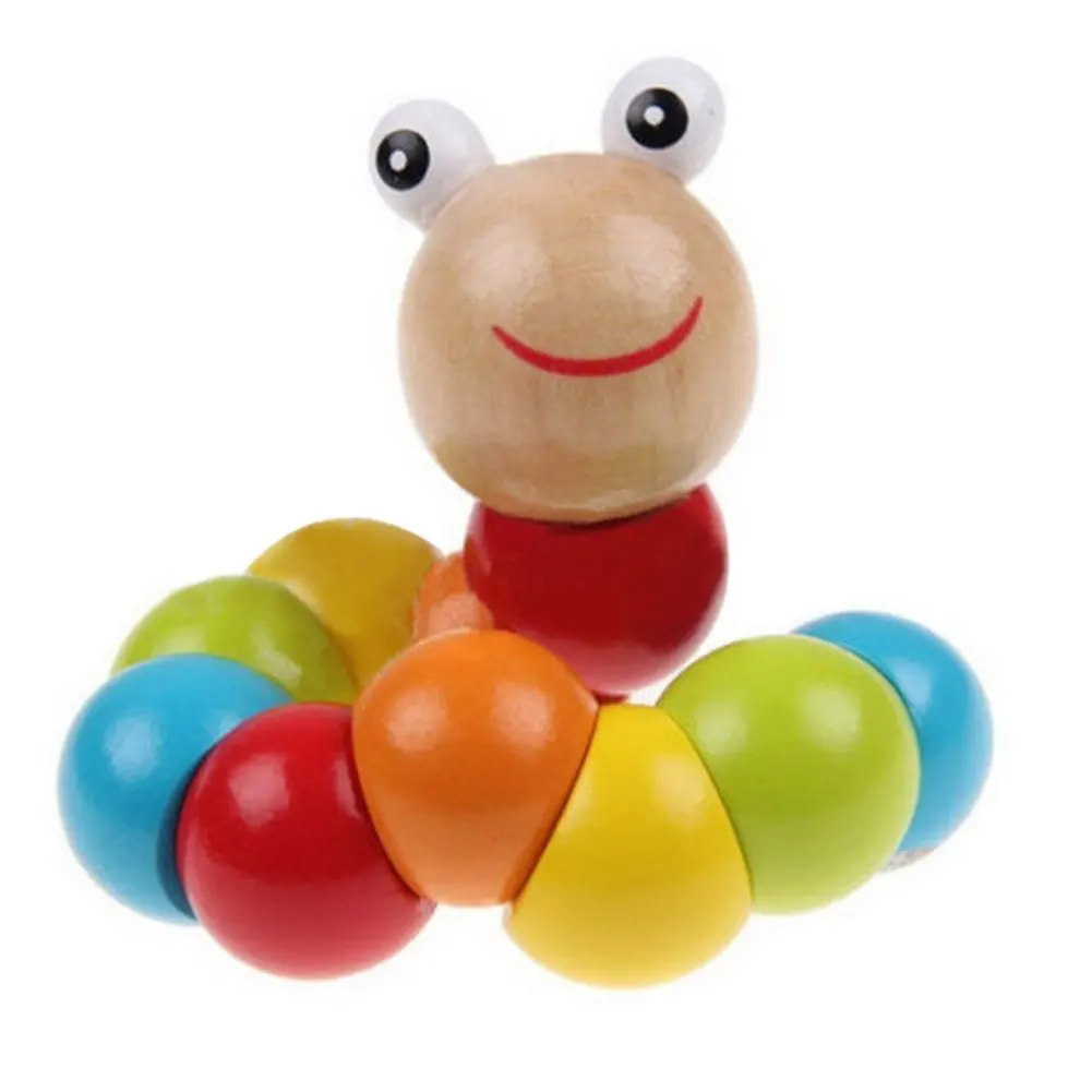 Variety Twist colored Insects Wooden Toys Educational Toys kid