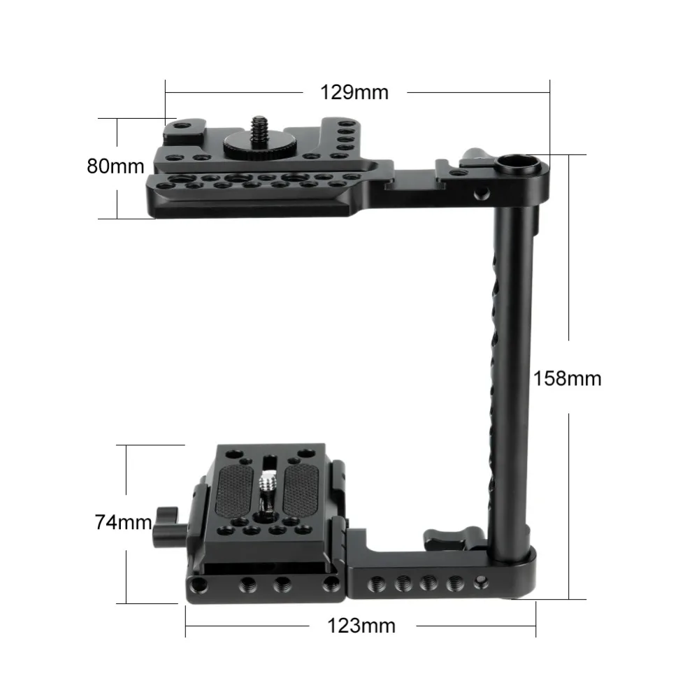 NICEYRIG DSLR Rig установка для камеры Canon для Nikon для Matsushita для sony быстросъемная пластина для сыра Rod 1/4 аксессуары для камеры