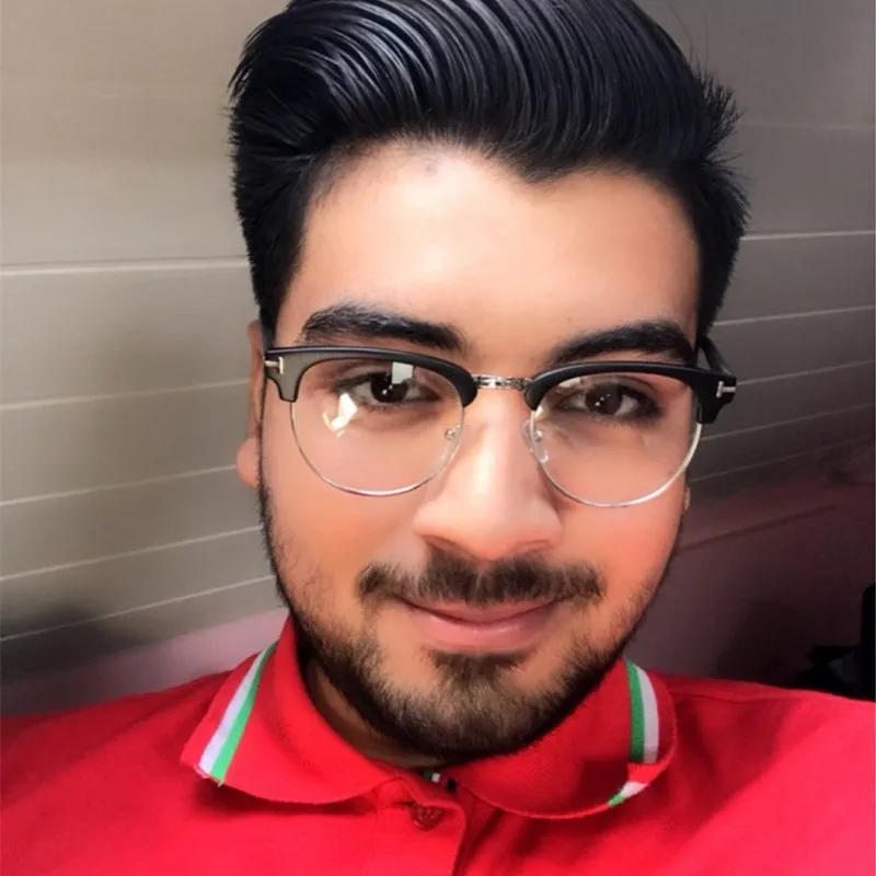 

New Clear Lens Glasses Women Classic Optics Eyeglasses Men tF Spectacle Frame Transparent Lens Optical Pilot Gold Frame Glass