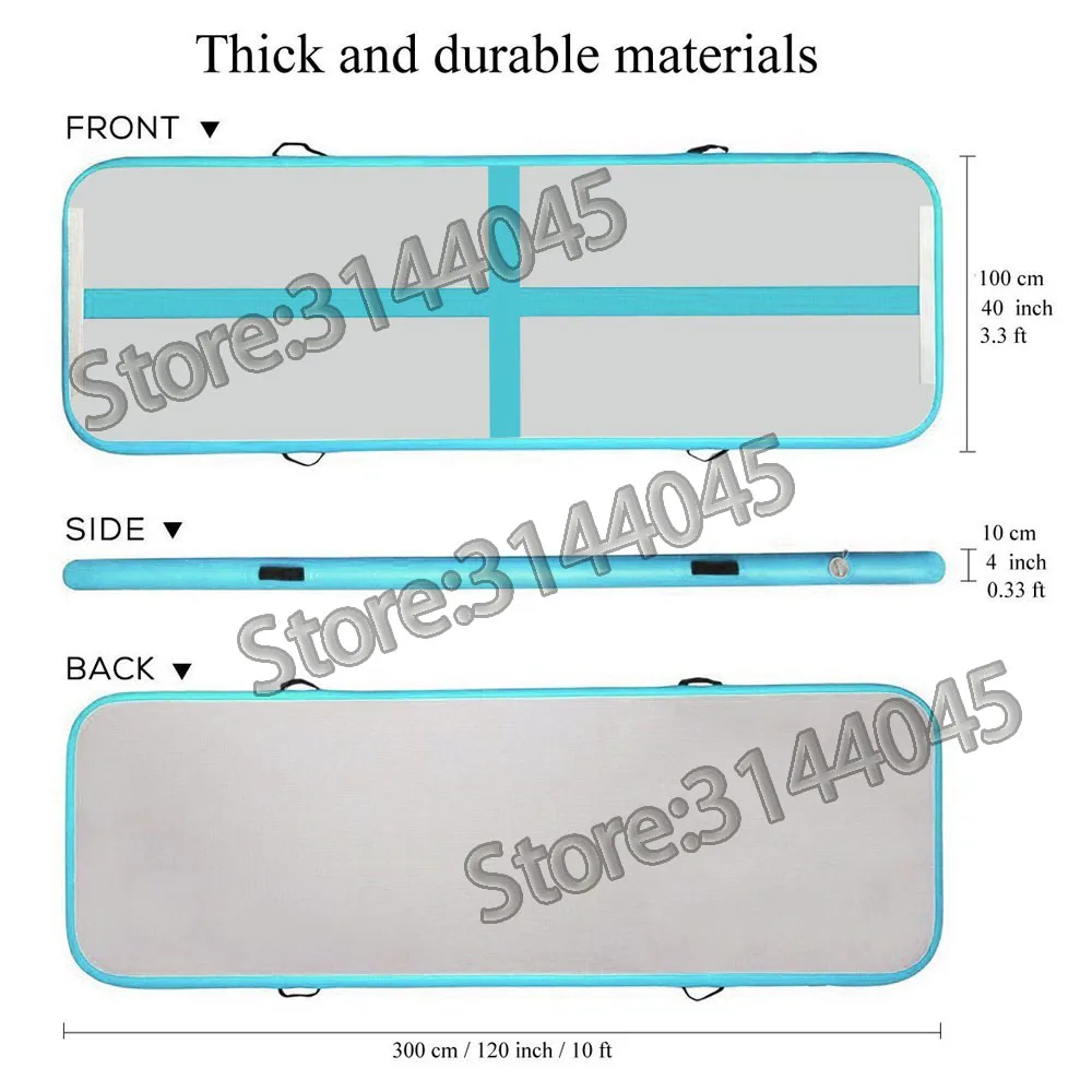 Надувной гимнастический матрас, Воздушный матрац, дорожка/Электрический насос, воздушный коврик для домашнего использования/Черлидинга/пляжа/парка или воды