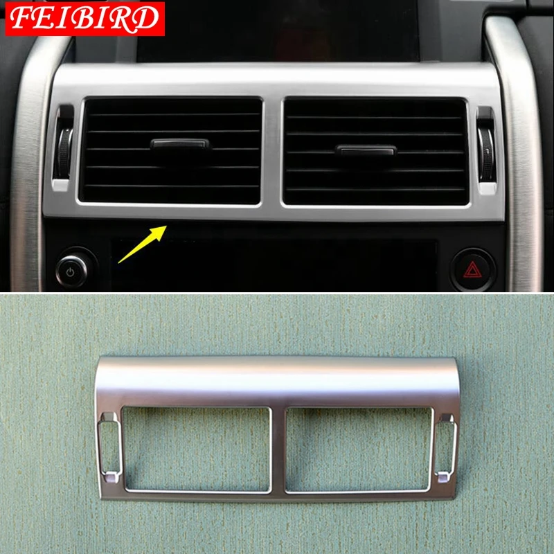 

For Land Rover Discovery Sport 2015 2016 2017 2018 2019 Central Air Conditioning Outlet Vent Decoration Frame Cover Trim Matte