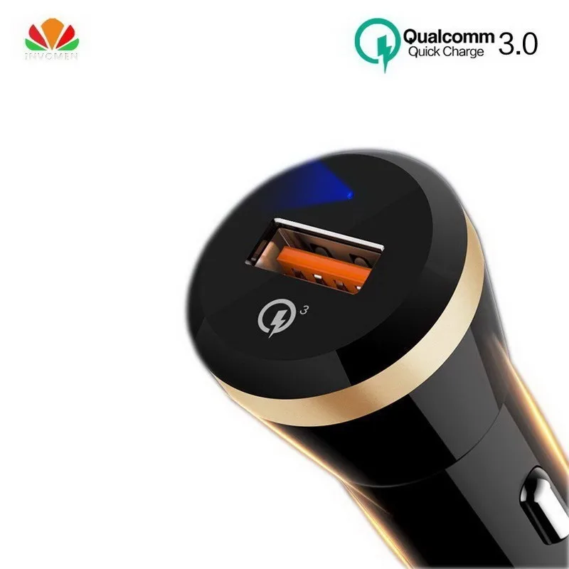 Автомобильное зарядное устройство QC3.0 USB мобильный телефон 18 Вт быстрая зарядка