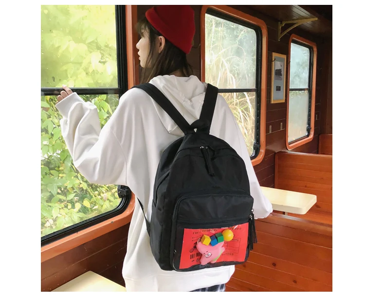 Cute Clear Transparent Women Backpacks PVC Stuffed Toys Student Schoolbags Fashion Teenage Girls Bags for School Backpack New_14