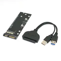 Кабель USB 3,0 до 17 + 7 pin SSD HDD для SATA 22Pin картридж для жесткого диска для Air Pro MD223 MD224 MD231 MD232 SSD