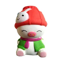 Lovely Adorable Boy Pig Scented Squishies Doll Slow Rising Stress Relief Squeeze Toys Scented for Baby Kids Gift Anti Stress Toy