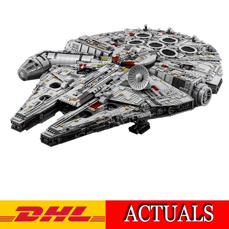 

2018 New Lepin 8445Pcs 05132 Star War Ultimate Collector's Millennium Falcon Model Building Kits Blocks Bricks Children Toy75192
