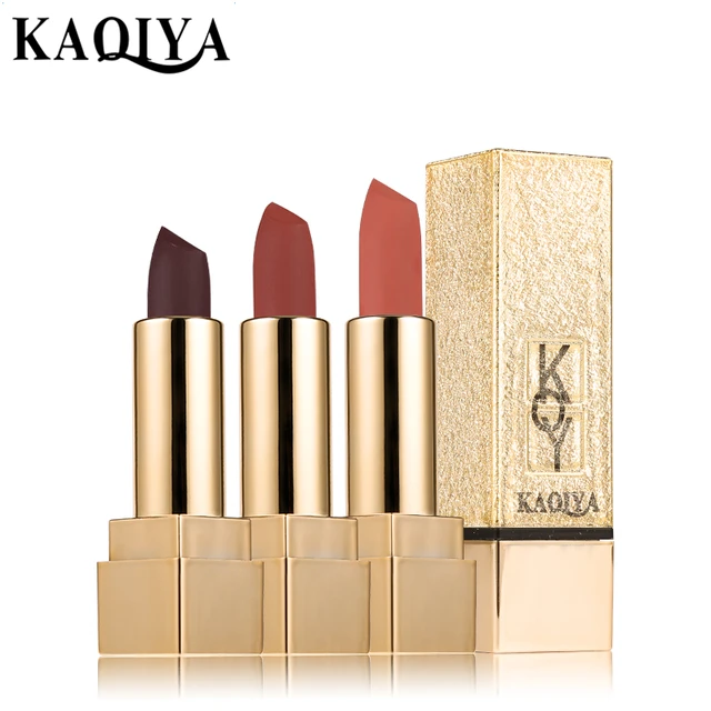 344 2017 Nouveautés Lip Maquillage Mat Velours Rouge à Lèvres Satin éclat Rouge à Lèvres Longue Durée Lisse Dans Rouge à Lèvres De Beauté Santé