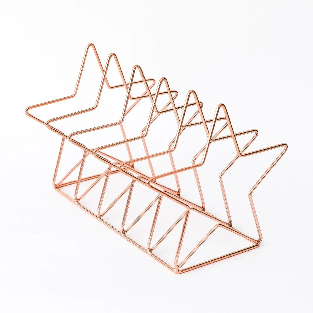

1 pcs Gold/Rose Gold S Shape Electroplated Bookend Desk Organizer Desktop Office Home Bookends Book Holder Black Book Stand