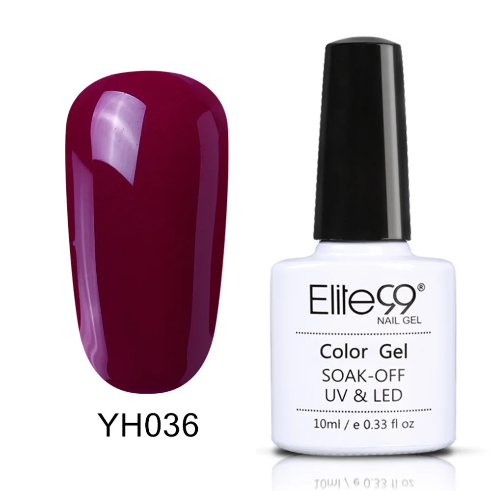 Elite99 серия Magenta LED UV Soak off гель лак УФ для ногтей 10 мл дизайна Выберите любой 12 видов