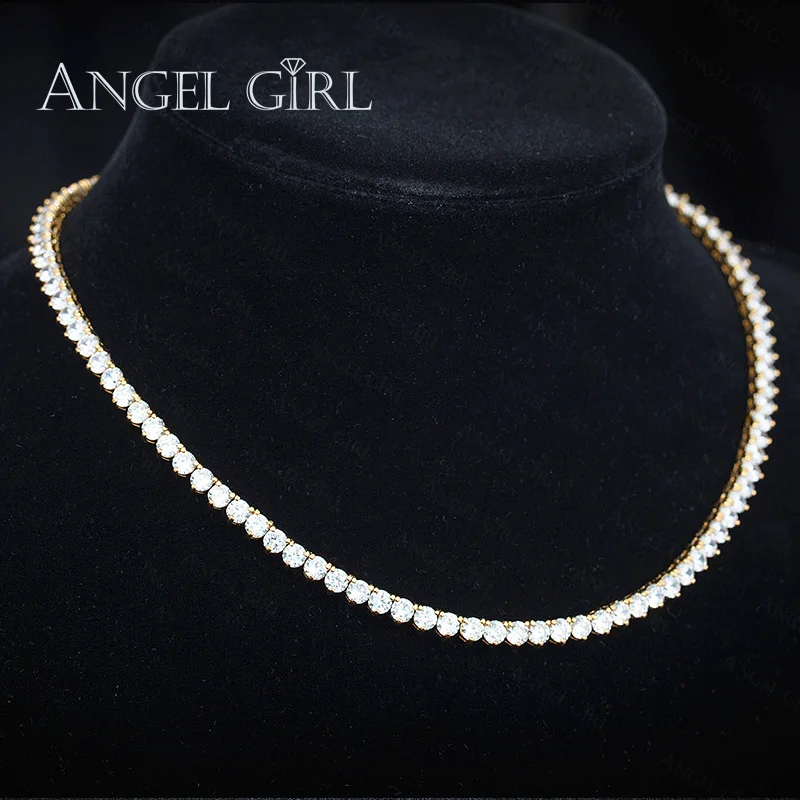 Angelgirl модные украшения для девочек сердца бренда круглые AAA + ожерелья из