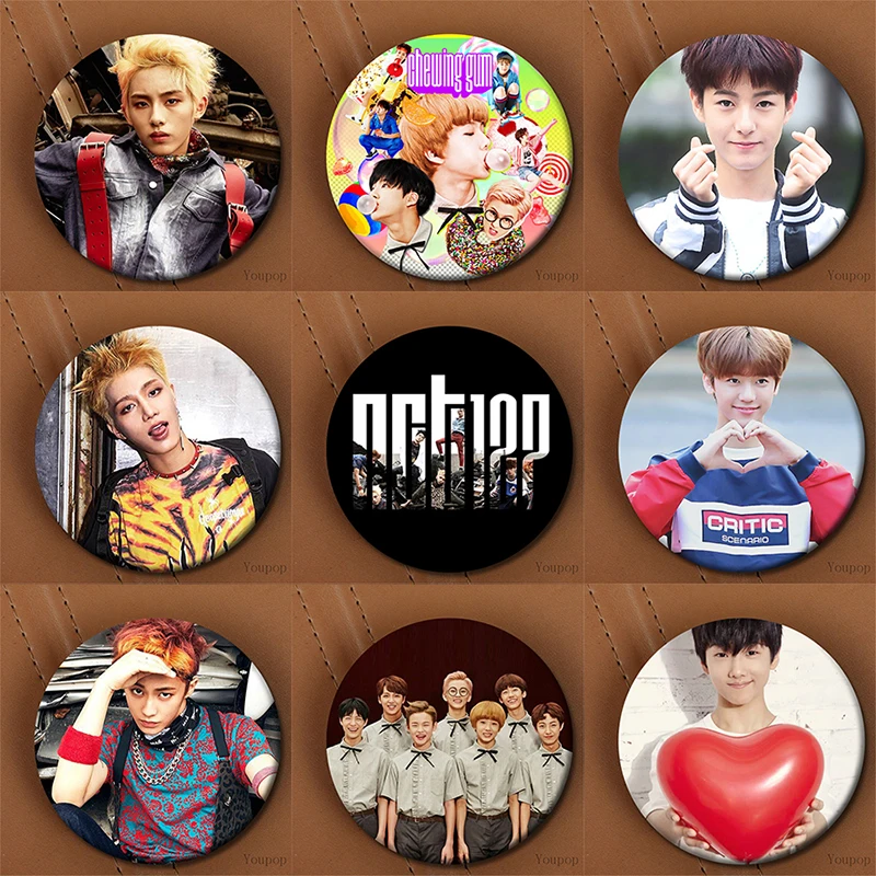 

Youpop KPOP Korean NCT U NCT 127 NCT Dream NCTU NCT127 Metal 58mm Round Badge Pins And Brooches For Clothes Hat Backpack