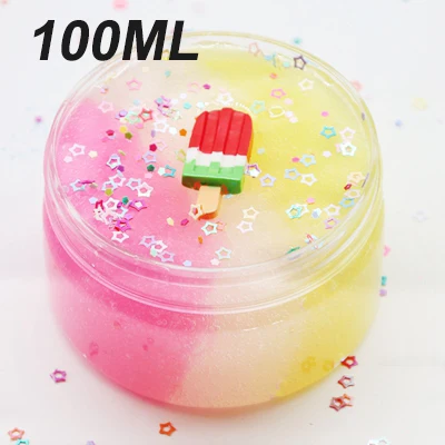 Fluffy Slime Color Ice Cream Cloud Star Slime Modeling Clay Rainbow Slime Toy For Children Antistress Lizun Additives for Slices - Цвет: 4